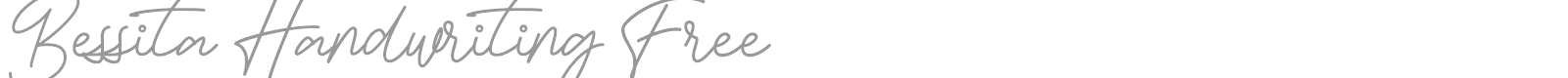 Bessita Handwriting font preview
